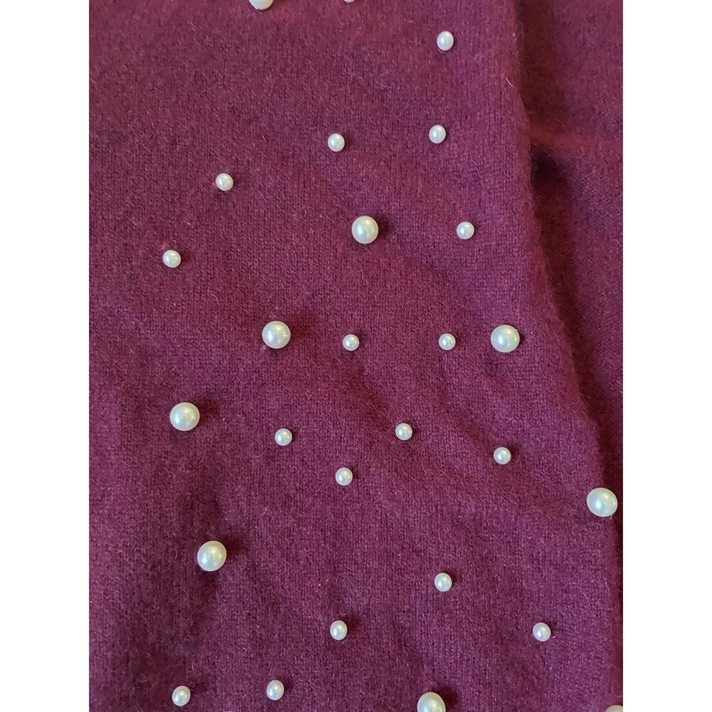 Cashmere Luxury Womens/Teen Soft Faux Pearl Cardigan Size Small Timeless - Picture 6 of 9